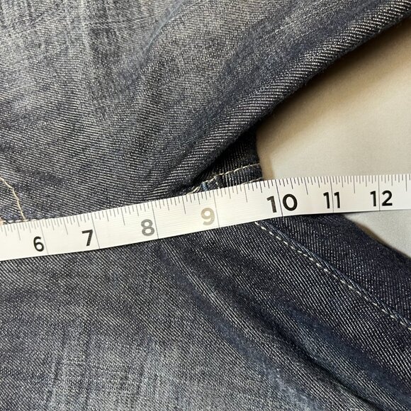 Guess Jeans Women Size 32 Daredevil Skinny Leg Dark Blue Wash Embellished - Picture 11 of 16